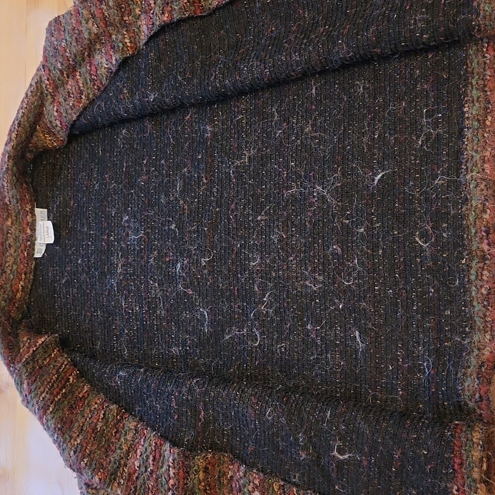 Dressbarn 90s Vintage Shaggy Knit Jacket Mohair Blend Grandmacore Size L - Picture 11 of 12
